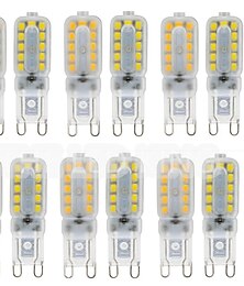 olcso -10db g9 led fény szabályozható izzó 3w 5w smd 2835 reflektor kristály csillárhoz csere 20w 30w halogén lámpa világítás ac 220v