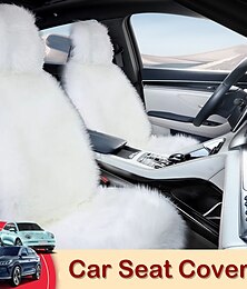 お買い得  -カーシートクッション テスラモデル 3 2019-2022/モデル y 快適で通気性のある暖かいフェイクファーフロントとリアシートカバーインテリアアクセサリー