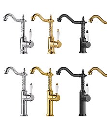 preiswerte -Armatur für die Küche - Einhand Ein Loch Galvanisierung Standardauslauf Mittellage Retro Vintage / Minimalistisch Kitchen Taps