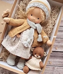 levne -waldorfdoll bavlna waldorfská panenka panenka umělec ručně vyráběný festival palec halloween dárková krabička