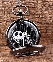 economico -modello vuoto zucca nera palla mummia letteralmente l'incubo prima del festival orologio da tasca a tema halloween vestirsi