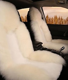 economico -Coprisedile Universale in Pelliccia di Pecora 1pz Custodia per Cuscino in Lana Coperta per Sedile Anteriore Regalo di Natale