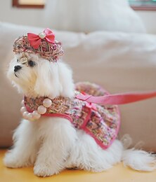preiswerte -Hunde Katzen Geschirre Leinen Modisch Kuschelig Atmungsaktiv Weich Waschbar Komfortabel Outdoor Casual Hundebekleidung for Bichon Frise Spitz kleines Haustier Schmetterling Small