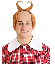 voordelige -Cosplaypruiken Oranje Gekruld Golvend Synthetisch haar Kort Pruiken Voor heren Pruiken Voor feest