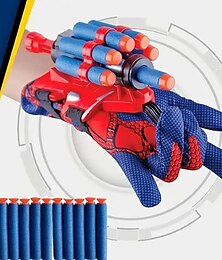 abordables -Jeu de gants de jouet de tireur de toile d'araignée amusant pour les enfants& cadeau d'halloween éducatif!