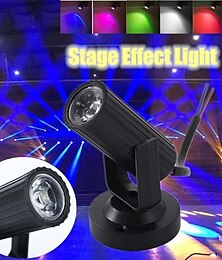 abordables -Mini haz de luz proyector láser foco led efecto de escenario luz ktv bar discoteca light-6colors