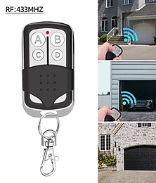 זול -מתקן שלט רחוק לדלת מוסך אוניברסלי 433MHz מעביר בקרת שלט דלת עם 4 כפתורים