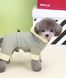 preiswerte -Hund Katze Mäntel Jacke Mode Niedlich Winter Atmungsaktiv Weich Waschbar Bequem Outdoor Alltagstauglich Hundebekleidung for Bichon Frise Zwergspitz Baby Haustier Papillon Klein