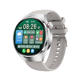 economico -gt4 pro smartwatch 1.54" schermo amoled hd sport chiamata bluetooth nfc bussola gps uomo donna business smartwatch impermeabile tracker di attività compatibile con ios android