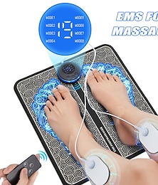 cheap -Electric EMS Foot Massager Pad Relief Pain Relax Feet Acupoints Massage Mat Shock Muscle Stimulation Improve Blood Circulation