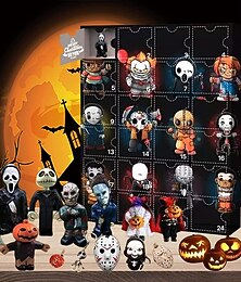 お買い得  -クリスマスホラー映画アドベントカレンダー2025には、24個のクリスマスギフト、クリスマスホラーフィギュアカウントダウンカレンダー、サプライズおもちゃ、子供向けのコレクター向けフィギュアギフトが含まれています