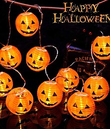 olcso -halloween sütőtök lámpás zsinór lámpák 2m 10 leds jack o lámpás sütőtök lámpa halloween party kerti otthoni erkély kültéri barkács dekor lámpa