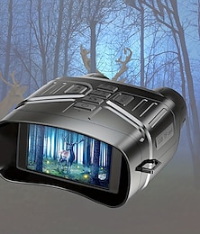 baratos -Óculos de visão noturna de 4kb - binóculos de visão noturna de 4k Binóculos de tela grande de 3 '' podem salvar fotos e vídeos com cartão de memória de 32 gb & bateria recarregável de lítio