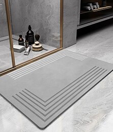 abordables -Alfombra de baño de tierra de diatomeas, antideslizante, superabsorbente, para puerta de baño, tapete para pies de secado rápido, tapete para puerta de entrada, tapete antideslizante