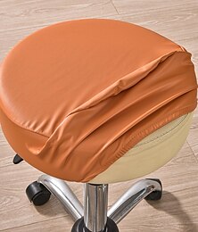 billiga -vattentäta runda barpallsöverdrag stretch matsalsstol säte överdrag kudde överdrag elastisk mjuk och tvättbar för bröllopsfest bröllop