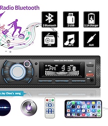 cheap -1 din Car Radio MP3 Player FM Tuner Stereo USB Car Audio Stereo SD TF USB Multimedia Autoradio Player Remote Control Bluetooth