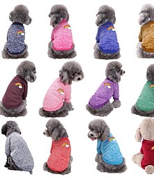 preiswerte -Hunde Katzen Pullover Modisch Cool Winter Warm Atmungsaktiv Weich Waschbar Komfortabel Halloween Outdoor Casual Hundebekleidung for Bichon Frise Spitz kleines Haustier Schmetterling Small