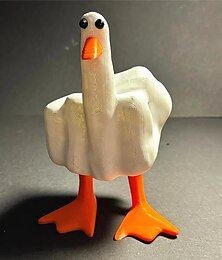 billiga -långfinger anka figurer rolig anka du statyett, oförskämd ank figurin långfinger dekor anka staty långfinger staty konstig dekor anka dekor