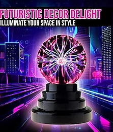 billige -1 stk usb statisk elektrisitet plasma ballelectrostatic touch magic ball lyn ball lampe håndverk gave lampe ion led lampe