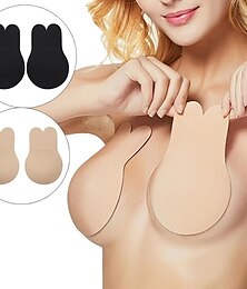 billiga -ett par osynliga bröstlyftande klistermärken för kvinnors behåar - starka kaninöron i silikon för sexig och självsäker look