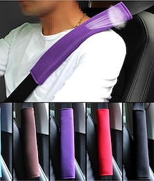 voordelige -2 Stuks Ademend Auto Veiligheidsriemhoes Zittingriem Schouderpads Auto Zittingriem Schouderbeschermende Strap Pad