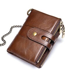 halpa -RFID-suojattu bifold lompakko miehille - aitoa nahkaa oleva varkaudenesto korttikotelo, jossa on minimalistinen muotoilu ja henkilöllisyystodistus - täydellinen lahja ystävänpäiväksi