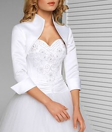 abordables -châles pour femmes, châles de mariée, châles de mariage en satin pur et élégant à manches longues avec couleur pure pour mariage d'automne&amp;robe d'hiver pour impressionner 2025