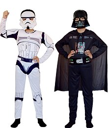 abordables -Darth Vader Traje de cosplay Accesorios Cosplay Cosplay de película for Chico Chica Niños Carnaval Día del Niño Mascarada