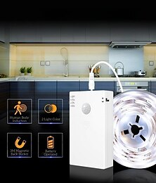 cheap -Motion Sensor Cabinet Strip Lights LED Strip Lights for Wardrobe, Stair, Pantry, Under Cabinet, Cupboard, Bed, Locker, Kitchen - Energy Efficient and Easy to Install