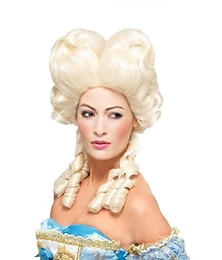 economico -Parrucca Deluxe per Adulti di Maria Antonietta Parrucchi Cosplay per Feste Parrucche di Halloween