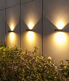 economico -Lampada Da Parete Solare Illuminazione Da Esterno Casa Illuminazione Stradale Balcone Atmosfera Lavaggio A Parete Faretto Da Giardino Gradino Recinzione Cortile Impermeabile Lampada Da Paesaggio