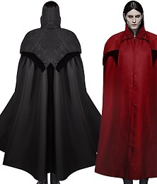 levne -Vinobraní Punk a gotika Středověké Pláštěnka Přehoz Upír Jednobarevné Stojáček Maškarní kostým Pánské Dámské Unisex Viking Fantazie předvečer Všech svatých Karneval Plesová maškaráda Párty předvečer