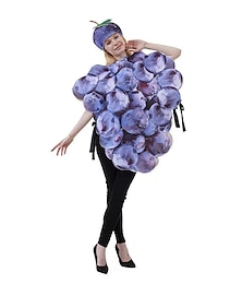 abordables -Fruit Pourpre fin gourmet Costume de carnaval Costume de Cosplay Déguisements drôles Adulte Homme Femme Déguisement drôle Utilisation Soirée Carnaval Mascarade mardi Gras Costume de carnaval facile