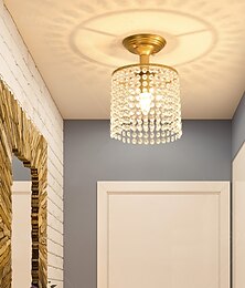 economico -lampadario di cristallo plafoniera a filo goccia di pioggia lampada a sospensione in cristallo decorazione per camera da letto corridoio soggiorno 110-240v