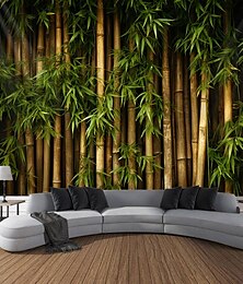 baratos -bambu paisagem tapeçaria pendurada arte da parede grande tapeçaria mural decoração fotografia pano de fundo cobertor cortina casa quarto sala de estar decoração