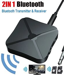 Недорогие -2 в 1 bluetooth4.2 компьютерные наушники aux автомобильная стерео музыка аудио адаптер беспроводной передатчик bluetooth приемник