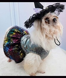 preiswerte -Hund Katze Kleid Niedlich Lässig Atmungsaktiv Weich Waschbar Bequem Halloween Alltagstauglich Festival Hundebekleidung for Bichon Frise Zwergspitz Baby Haustier Papillon Klein