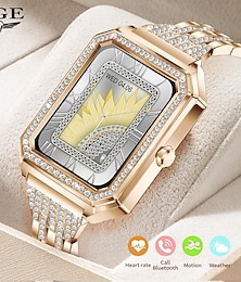 economico -lige bw0546 smartwatch 1,69 pollici smartwatch fitness orologio da corsa bluetooth ecg + ppg contapassi promemoria chiamata compatibile con android ios donna impermeabile messaggio promemoria