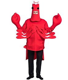 cheap -King Crab Cosplay Costume Funny Costumes Adults' Men's Women's Cosplay Funny Costume Performance Halloween Masquerade Halloween Masquerade Mardi Gras Easy Halloween Costumes