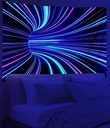 billiga -3d vortex blacklight gobeläng uv reaktivt sken i mörkret hängande gobeläng väggmålning för sovrum i vardagsrummet