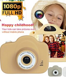 Χαμηλού Κόστους -παιδική κάμερα ψηφιακή διπλή κάμερα hd 1080p βιντεοκάμερα παιχνίδια μίνι κάμερα έγχρωμη οθόνη παιδικό δώρο γενεθλίων παιδικά παιχνίδια για παιδιά