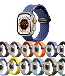 halpa -Urheiluhihna Yhteensopiva Apple Watchin ranneke 38mm 40mm 41mm 42mm 44mm 45mm 49mm Magneettinen lukko Vedenkestävä Säädettävä Silikoni Kellon vaihtoranneke varten iwatch Ultra 2 Series 9 8 7 SE 6 5 4