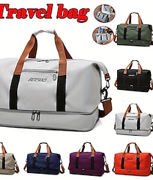 abordables -Hombre Mujer Bolso de mano Bolsa de hombro Bolso de gimnasio Bolsa de lona Mochilas de Senderismo Paño Oxford Exterior Festivos Viaje Cremallera Ajustable Gran Capacidad Impermeable Color sólido