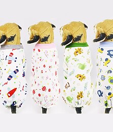 abordables -Perros Gatos Pijamas Casual Dulce Invierno Impermeable Transpirable Suave Lavable Cómodo Casual Diario Ropa para perros for Bichón Frisé Pomerania Animal doméstico del bebé Mariposa Small