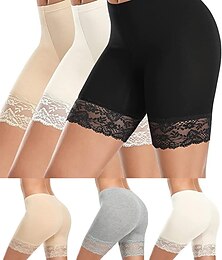 billiga -kvinnors underkläder shorts leggings modal spets enfärgade korta naken hem outfits