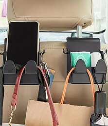 abordables -Ganchos para automóvil 3 en 1: cuelgue su teléfono, reposacabezas y otras cosas, ¡todo en un solo soporte!