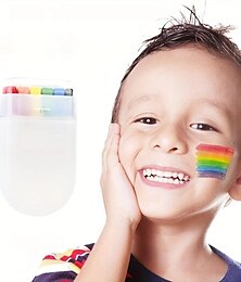 billiga -regnbågsansiktsmålningspenna - 6 livfulla färger för kreativt kul, perfekt för pride-firanden, födelsedagsfester och festliga kosmetika