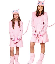 abordables -Gato Maullar Disfraz de carnaval Traje de cosplay Disfraces de Halloween para grupos y familias Niños Chica Cosplay Disfraces Víspera de Todos los Santos Carnaval Mascarada Disfraz de carnaval fácil