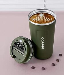 preiswerte -Kaffeetasse Smart Travel Thermosbecher Temperaturanzeige Edelstahl-Vakuumkaffeetasse mit AI-Temperaturanzeige