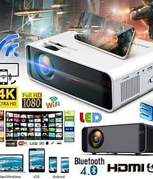 levne -projektor 23000 lumenů 1080p 3d led 4k mini wifi video domácí kino hdmi